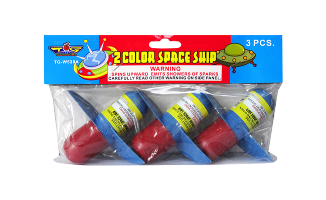 2 Color Space Ship 3-pack